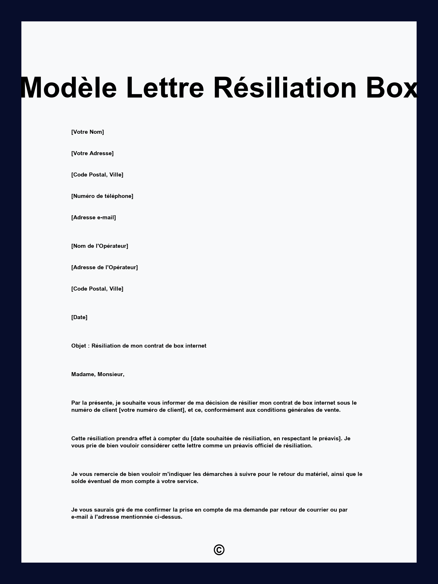 Courrier R siliation Free Box Lettre De R siliation Freebox Gratuit 